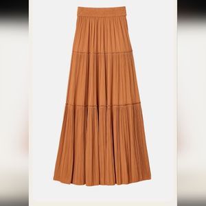 SILKY BOHO MAXI SKIRT